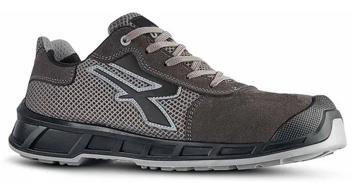 Sicherheitshalbschuh Lamar Gr.45 grau/grau S1P SRC ESD - Arbeitsschuhe mit atmungsaktivem Mesh und Veloursleder, ausgestattet mit durchtrittsicherer Sohle und Zehenschutzkappe für optimalen Schutz und Komfort in der Industrie.