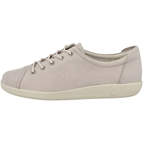 ECCO Damen Soft 2.0 Shoe - Grey Rose, 37 EU - Damen-Sneaker aus hochwertigem, chromfreiem Leder, mit atmungsaktivem Textilfutter und ECFS Technologie für optimalen Komfort. Skandinavischer Retro-Look trifft auf außergewöhnliche Bequemlichkeit.