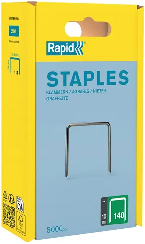 Rapid Flachdrahtklammern Typ 140 10 mm 5.000 Stück von Rapid Tools