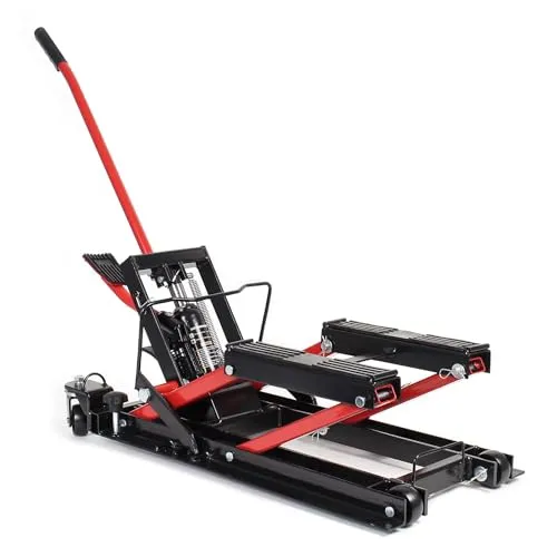 Wiltec Motorradheber bis zu 680kg - Heber, Hebebühnen & Ständer – Stufenlos einstellbar von 13 bis 38 cm, ideal für Reparaturen an Motorrädern, ATVs und Quads. Hohe Belastbarkeit und rutschfeste Auflagefläche für maximale Stabilität.