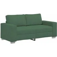 vidaXL Zweisitzer-Sofa Dunkelgrün 140 cm - Elegantes Cordstoff-Sofa in Dunkelgrün, perfekt für Wohnzimmer und Schlafzimmer, bietet außergewöhnlichen Komfort mit dick gepolsterten Sitzen und stabilem Gestell.