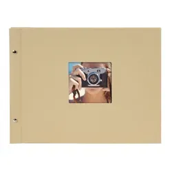 Goldbuch Fotoalbum 28506 Bella Vista - Beige, 39x31cm mit schwarzen Seiten - Fotoalbum mit stilvollem Design, perfekt für die stilvolle Aufbewahrung Ihrer Erinnerungen.