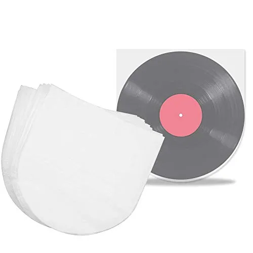 Produktbild PERFETSELL 100 Stück Schallplatten Innenhüllen Schallplattenhülle Lp Schutzhüllen 12 zoll Antistatisch Vinyl Schallplatten Hüllen Transparent Single Schutzhüllen Plattenhüllen für 12