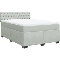 vidaXL Boxspringbett mit Matratze 140x190 cm von vidaXL