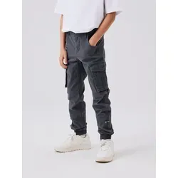 Name It Cargohose NKMRYAN CARGO - weich & verstellbar - Kinderhosen mit modischem Twill-Material, pflegeleicht und elastisch, ideal für aktive Kids. Die verstellbare Bundweite sorgt für optimalen Sitz.