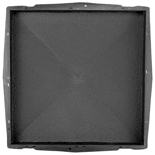 @tec Betonform Schalungsform Gießform Polypropylen (Kunststoff) - Pfeilerabdeckung/Mauerabdeckung RAU - 49 x 49 x 6,5 cm