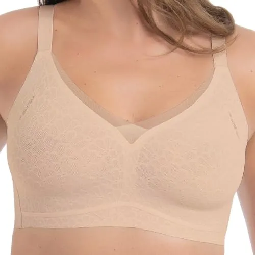 Anita Essential Smart – Damen BH ohne Bügel mit nahtlosen Cups - Damen BH ohne Bügel für ein angenehmes Tragegefühl. Nahtlose Cups sorgen für eine glatte Optik unter der Kleidung. Verstellbare Träger ermöglichen eine individuelle Anpassung und optimalen Sitz.