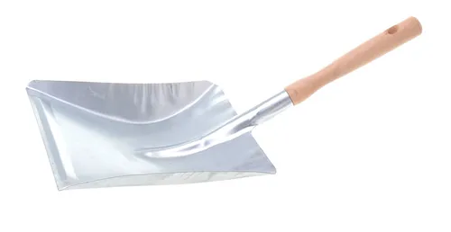 Aqbau® Kehrschaufel Holzgriff Handschaufel Schaufel Kehrichtschaufel Verzinkt