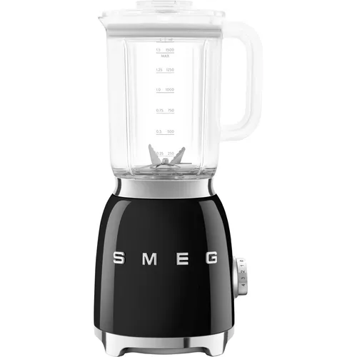 Smeg Standmixer BLF03BLEU - Eleganter 50s Design Mixer in Schwarz für perfekte Smoothies und kreative Küchenkreationen