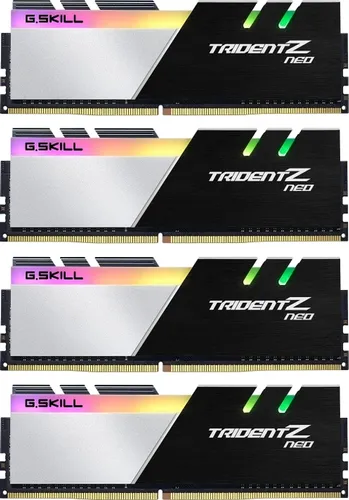 G.Skill F4-3200C16Q-64GTZN - 64GB DDR4 Arbeitsspeicher Kit - Arbeitsspeicher für PC und Mac, 4 x 16GB, 3200MHz - Maximale Leistung für Gaming und Multitasking durch hohe Geschwindigkeit und Kapazität.