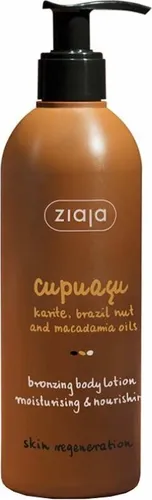 Ziaja Cupuacu Selbstbräunungscreme 300 ml - Ziaja Cupuacu, 300 ml, Selbstbräuner für Damen, sorgt für eine gleichmäßige, natürliche Bräune – ideal für ein sonnengeküsstes Hautbild, jederzeit und überall. Pflegt und spendet Feuchtigkeit für ein angenehmes Hautgefühl.