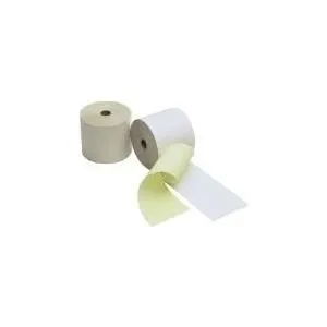 Kassenrollen Kores AR7625, 2-lagig weiß/gelb, 76 mm x 25 m