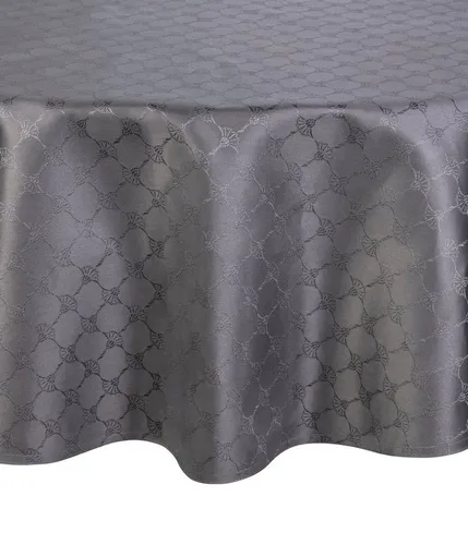 JOOP! Tischdecke Cornflower Allover – Grau, Ø 160 cm in grau von JOOP!