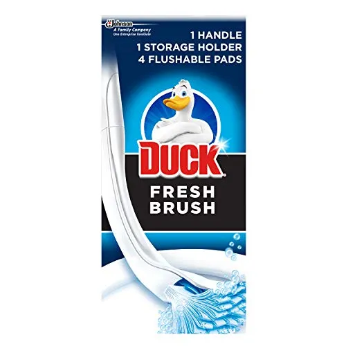 Duck Fresh Brush Holder & 4 Refills