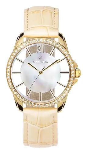 ORPHELIA DamenArmbanduhr Analog Quarz Leder OR11807