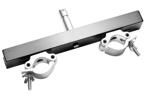 Global Truss 814 Truss Support 100 B-Stock - B-Stock Traversenaufnehmer für Kurbelstativ, variabel in der Breite von 290-390mm, ideal für Veranstaltungen mit bis zu 100kg Zugbelastung.