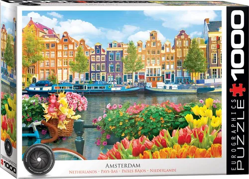 Puzzle 1000 Teile Puzzle - Puzzle - Amsterdam - Niederlande, Puzzleteile