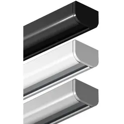 Garduna 540cm Gardinenschiene - Hochwertige halbrunde Schleuderschiene aus Aluminium in Silber mit patentierter Befestigung für einfache Montage und Lösung, ideal für stilvolle Vorhänge.