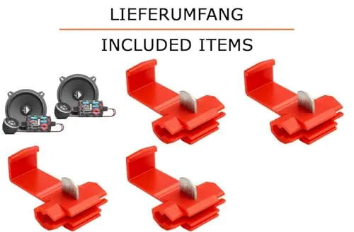 JUST SOUND best choice for caraudio Lautsprecher Boxen Einbaupaket für Helix Ci3 K130.2-S3 kompatibel mit BMW 3er E30 vorne | 2X Tief-Mitteltöner 2X Hochtöner