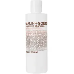 Peppermint Shampoo 236 ml MALIN+GOETZ - Shampoo mit natürlichem Pfefferminzextrakt, reinigt sanft und stellt das Gleichgewicht der Kopfhaut wieder her. Ideal für alle Haartypen, ohne Austrocknen oder Rückstände.