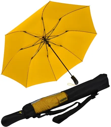 iX-brella XXL 124cm Fiberglas Golf-Taschenschirm in gelb von iX-brella