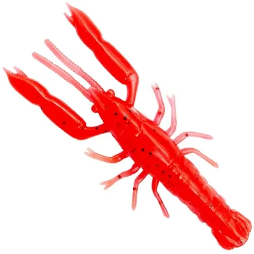 Savage Gear 3D Crayfish Rattling - 8 Gummikrebse, Größe/Gewicht/Farbe:6.7cm / 2.9g / Red UV
