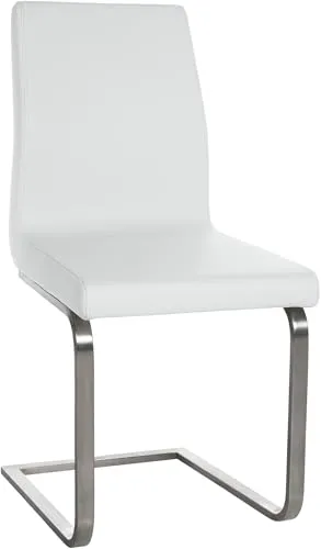 CLP Esszimmerstuhl Belfort - Moderner Freischwinger mit Hochwertigem Kunstleder - Esszimmerstühle: Der Belfort Schwingstuhl vereint elegantes Design mit optimalem Sitzkomfort dank gepolsterter Sitzfläche und ergonomischer Rückenlehne, ideal für stilvolle Esszimmer.