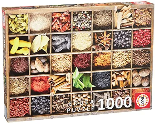 Educa Puzzle Spices Gewürzspender - 1000 Teile Puzzlespaß, ideal für Gewürzliebhaber und kreative Köpfe ab 12 Jahren
