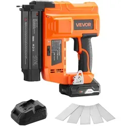 VEVOR Akku-Nagler 18 Gauge 20 V – Kabellose Nagelpistole mit 500 Nägeln