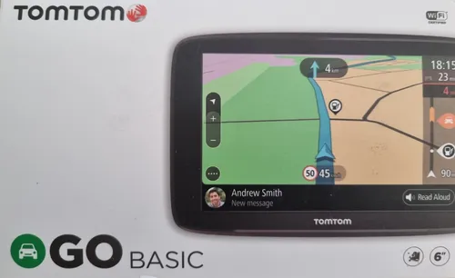 TomTom GO Basic Navigationssystem (6 Zoll) Touchscreen-Schwarz leichte Gebrauch