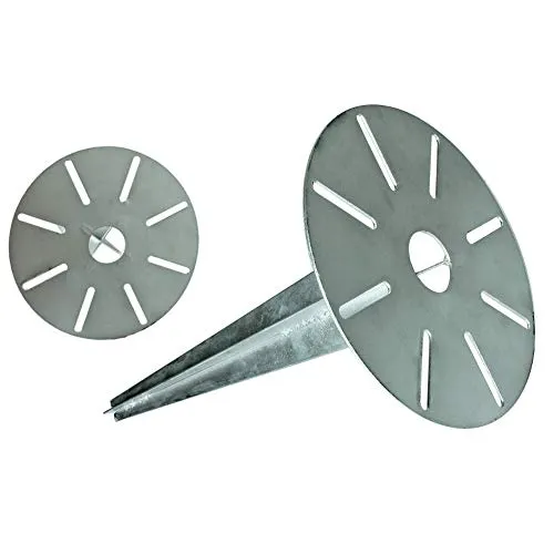 Universal Erdspieß 507311 m. Kabeldurchführung Stahl verzinkt, Platte 3mm D18,5H30,5cm