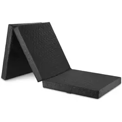 Klappbare Gästematratze 190x60x7cm - Schwarz 3 Kg