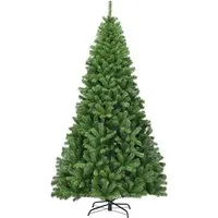 COSTWAY 225cm Künstlicher Weihnachtsbaum - Künstlicher Weihnachtsbaum mit 1346 PVC-Nadeln für ein realistisches Aussehen, stabiler Metallständer und klappbares Design für einfache Montage und Lagerung.