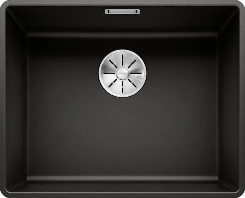 BLANCO SUBLINE 500-F - Elegantes Silgranit-Becken für moderne Küchen, mit pflegeleichtem InFino-Ablaufsystem und vielseitigem Zubehör – ideal für stilbewusste Küchenplanungen.
