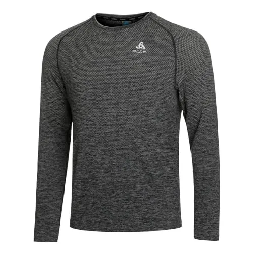 Odlo Crew Neck Essential Seamless Longsleeve Herren - Grau, Größe XXL - Funktionsunterwäsche für angenehmen Tragekomfort, nahtloses Design für optimales Klima und kühlendes Gefühl während des Trainings.