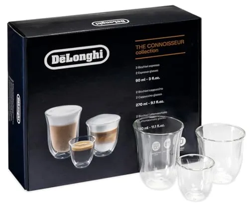 Delonghi Essence-Thermogläserset 6 Stück in weiß von De'Longhi