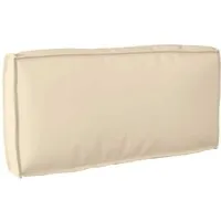 vidaXL Paletten-Rückenkissen Beige 80x40x12 cm - Stylisches und komfortables Palettenkissen in Beige, ideal für moderne Wohnräume. Mit wasserabweisendem Material und einfacher Reinigung bietet es optimalen Sitzkomfort und passt perfekt zu jeder Einrichtung.