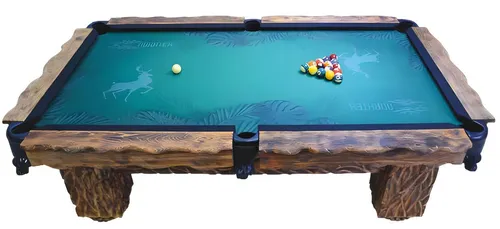 Holz Billardtisch 8ft – Luxus Billard-Tisch für Freizeitsport - Eleganter Billardtisch aus Holz für Freizeitspaß, Maße: ca. 270 x 155 x 80 cm, ideal für gesellige Spieleabende mit Freunden und Familie.