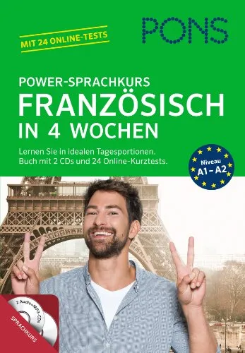 Produktbild PONS Power-Sprachkurs Französisch in 4 Wochen: Lernen Sie in idealen Tagesportionen. Buch mit 2 CDs und 24 Online-Kurztests