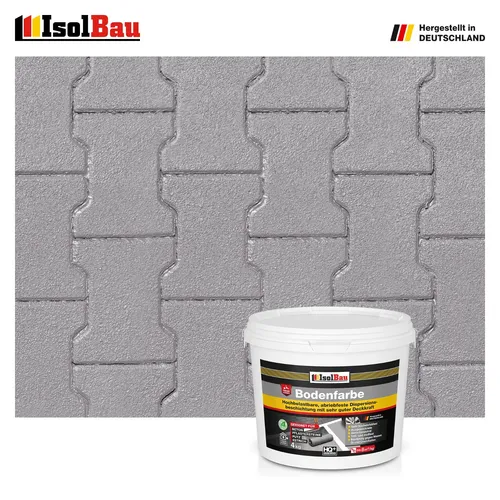 Betonfarbe Betongrau 4 kg - Hochwertige Bodenbeschichtung - Innen- & Außenfarben: Fleckenisolierende, schnelltrocknende Bodenfarbe für vielseitige Anwendungen, UV-beständig und schimmelresistent - ideal für jeden Raum!