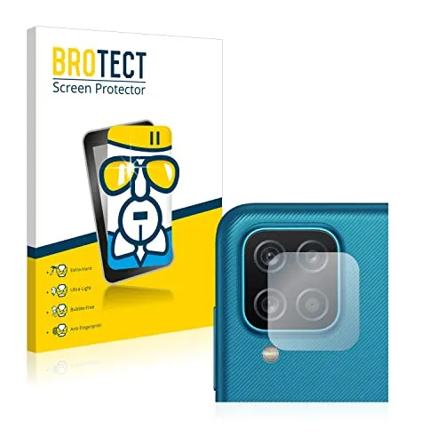 BROTECT Schutzglas für Samsung Galaxy A12 (NUR Kameraschutz) Schutzfolie Made in Germany Panzer Folie Glas Displayschutz [ 9H, Anti-Fingerprint]
