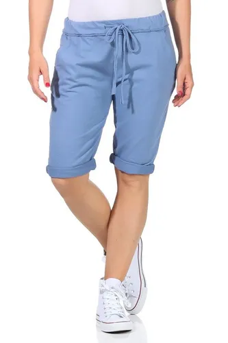 CLEO STYLE Bermudas Sweat Bermuda 1212 Blau 36-40