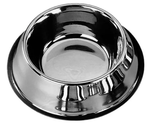 Nobby Hundenapf Edelstahl rutschfest Ø 23 cm - 950 ml silber Hundenapf