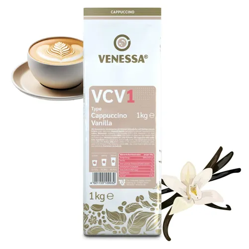 VENESSA Cappuccino Vanilla VCV1 Instant Kaffee mit feiner Vanillenote 5 x 1kg