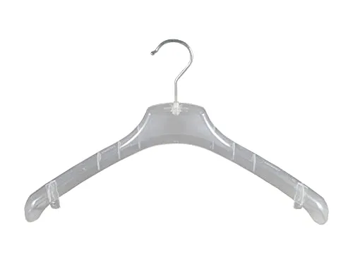 Kostüm und Jackenbügel, Kleiderbügel, 45 cm, transparent, F1-45c, NEU, 10 Stück