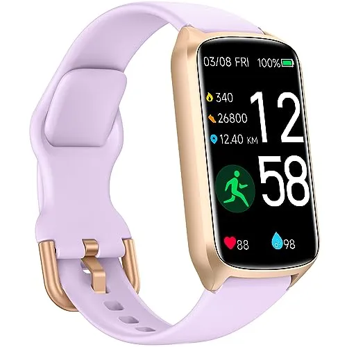 Fitness Tracker Fitnessuhr Damen Herren, bis zu 7 Tage Akkulaufzeit, 20+ Trainningsmodi, SpO2 Tracking, Schlafüberwachung, Herzfrequenzmessung, Schrittzähler, 5ATM Wasserdicht Aktivitätstracker