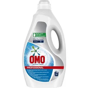 Omo Waschmittel Professional Active Clean, flüssig, ökologisch, 5 Liter, Waschladungen 71