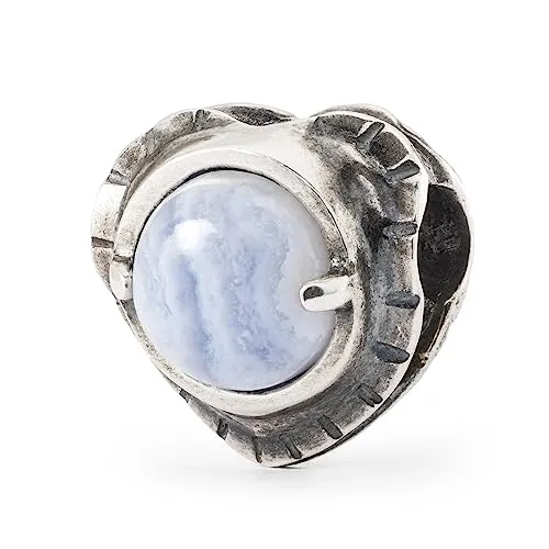 Trollbeads Memory Bead, klein aus Sterling-Silber mit Achat von Trollbeads