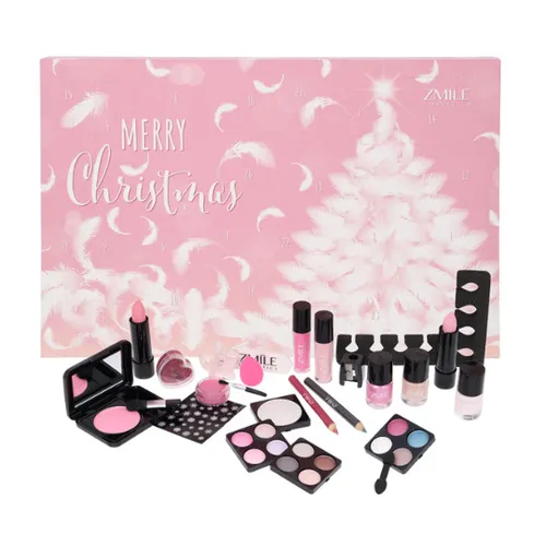ZMILE COSMETICS Kosmetik-Adventskalender - 24 vegane Überraschungen - Kosmetik-Adventskalender mit 24-tlg. veganer Kosmetik, ideal für Beauty-Liebhaber, die sich auf funkelnde Lidschatten und zarte Lippenfarben freuen.