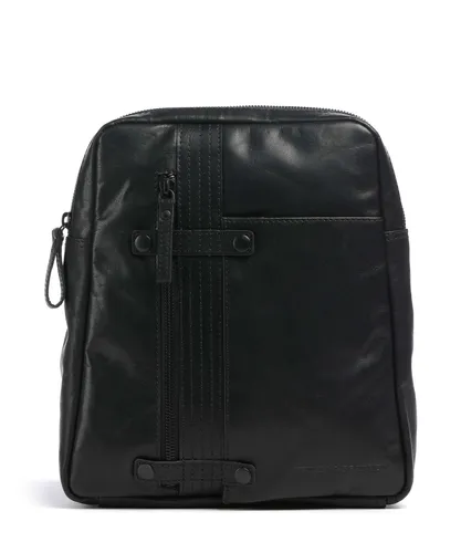 Spikes & Sparrow Bronco Roxy Rucksack - Damen | Schwarz 60113000 - Stylischer Rucksack aus feinem, genarbtem Leder für Damen, ideal für den Alltag und mit viel Platz für persönliche Gegenstände.